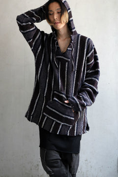 画像をギャラリービューアに読み込む, RESURRECTION HANDMADE distressed rag hoodie (MULTI STRIPE)
