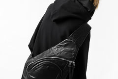 Load image into Gallery viewer, ISAMU KATAYAMA BACKLASH ONE SHOULDER BAG / Italy Shoulder Object Dyed (BLACK)