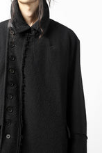 画像をギャラリービューアに読み込む, KLASICA HM-C DOUBLE BREASTED COAT with BONDED LINING / WOOLxSILK BOLD DUNGAREES (BLACK)