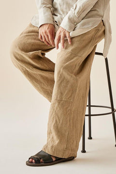 Load image into Gallery viewer, sus-sous trousers MK-1 / L100 herringbone washer (SAND BEIGE)