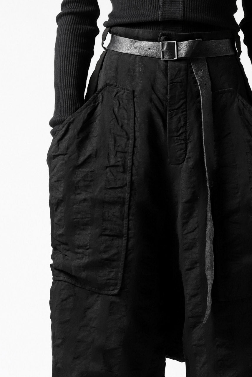 画像をギャラリービューアに読み込む, SOSNOVSKA SQUEEZED STRIPE PANTS (BLACK)