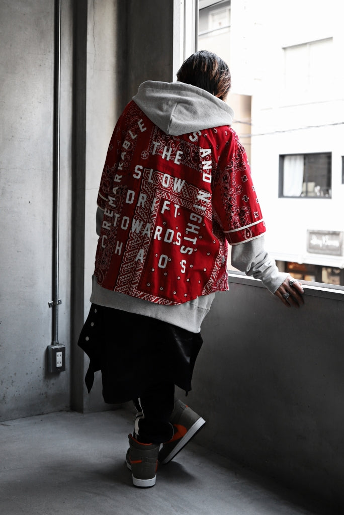 画像をギャラリービューアに読み込む, READYMADE BANDANA BASEBALL SHIRT (RED ASORT #B)