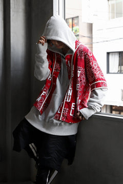 画像をギャラリービューアに読み込む, READYMADE BANDANA BASEBALL SHIRT (RED ASORT #B)