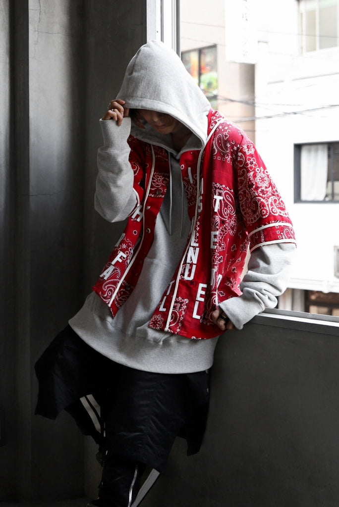 画像をギャラリービューアに読み込む, READYMADE BANDANA BASEBALL SHIRT (RED ASORT #B)