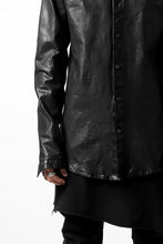 Load image into Gallery viewer, ISAMU KATAYAMA BACKLASH exclusive LEATHER SHIRT / ITALY SHOULDER 0.6mm (BLACK)
