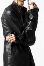Load image into Gallery viewer, ISAMU KATAYAMA BACKLASH exclusive LEATHER SHIRT / ITALY SHOULDER 0.6mm (BLACK)