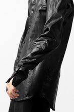 Load image into Gallery viewer, ISAMU KATAYAMA BACKLASH exclusive LEATHER SHIRT / ITALY SHOULDER 0.6mm (BLACK)