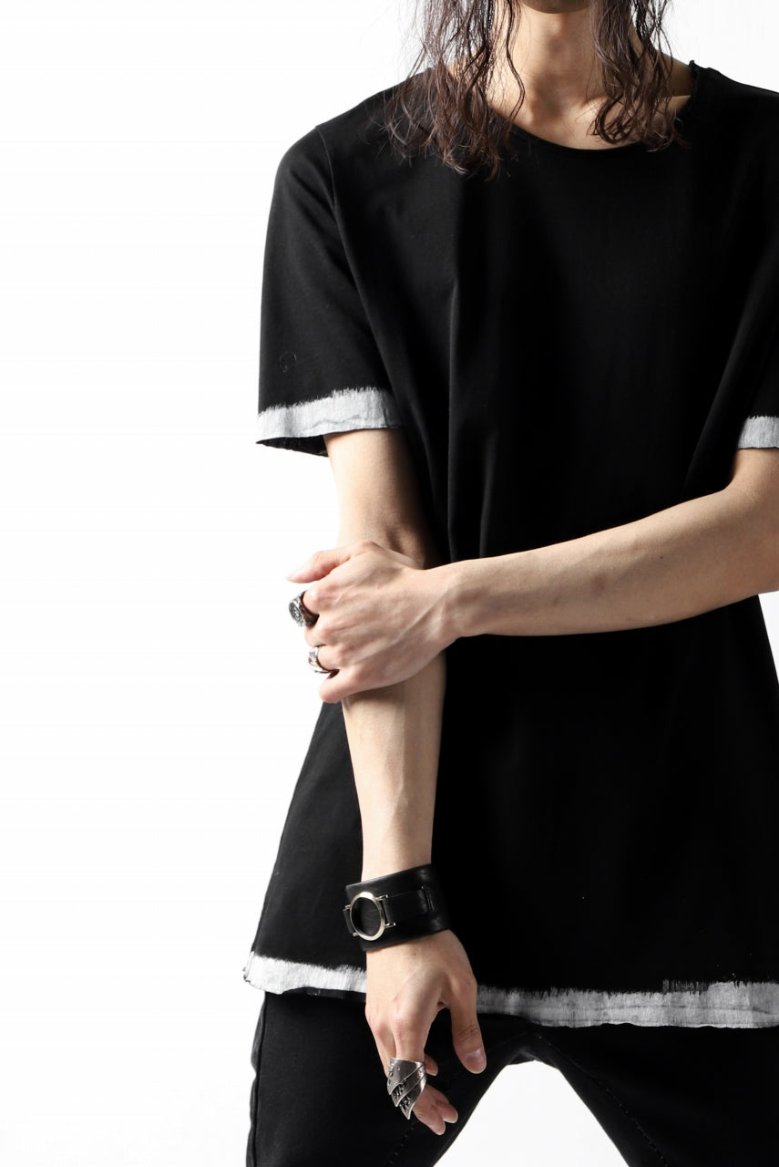 画像をギャラリービューアに読み込む, thomkrom BRUSH PAINT END T-SHIRT (BLACK)