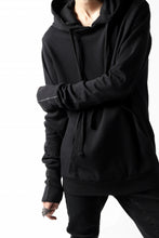 画像をギャラリービューアに読み込む, thomkrom DOUBLE HOODIE PULL OVER PARKA / OVER LOCKED (BLACK)