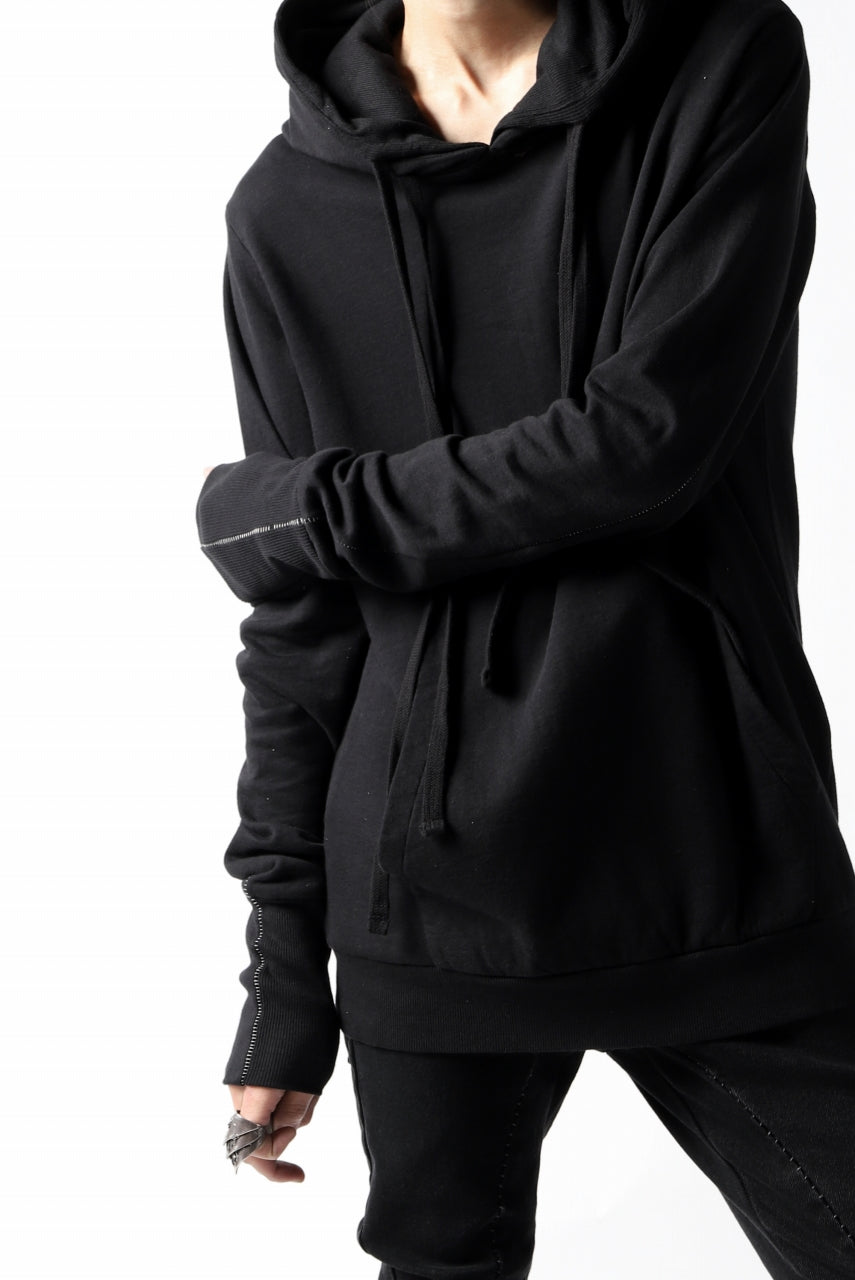 画像をギャラリービューアに読み込む, thomkrom DOUBLE HOODIE PULL OVER PARKA / OVER LOCKED (BLACK)