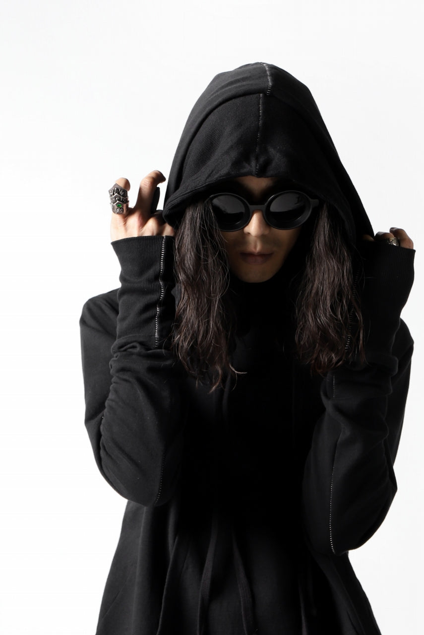 画像をギャラリービューアに読み込む, thomkrom DOUBLE HOODIE PULL OVER PARKA / OVER LOCKED (BLACK)