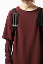 Load image into Gallery viewer, ISAMU KATAYAMA BACKLASH DRAWSTRING BACKPACK / MONOCHROME LUXURY STEER (BLACK)