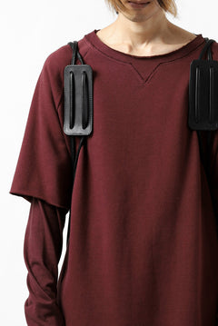 Load image into Gallery viewer, ISAMU KATAYAMA BACKLASH DRAWSTRING BACKPACK / MONOCHROME LUXURY STEER (BLACK)