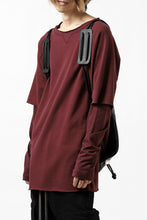 Load image into Gallery viewer, ISAMU KATAYAMA BACKLASH DRAWSTRING BACKPACK / MONOCHROME LUXURY STEER (BLACK)