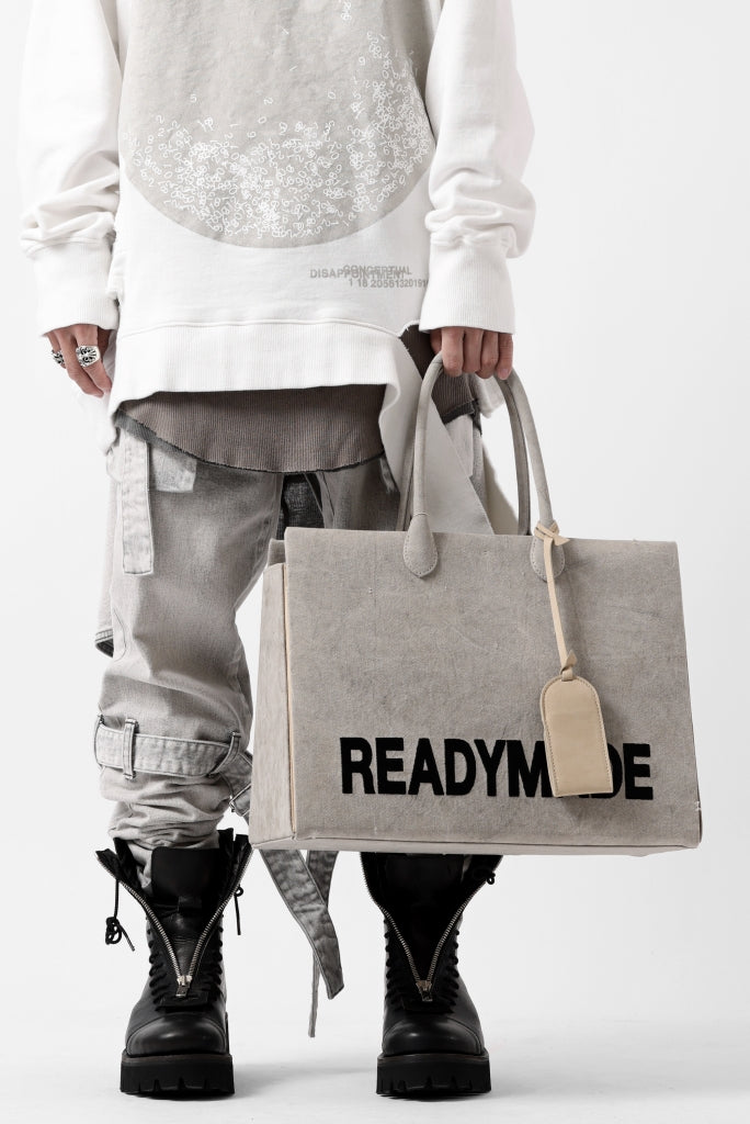 画像をギャラリービューアに読み込む, READYMADE SHOPPING BAG 40 LOGO (WHITE)
