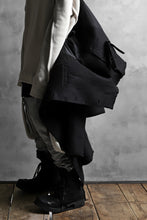 画像をギャラリービューアに読み込む, BORIS BIDJAN SABERI HIGH NECK MIDDLE COAT "COAT 1. MID-F0508M" (BLACK)