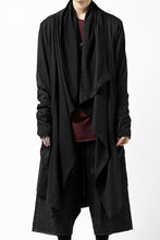 画像をギャラリービューアに読み込む, FIRST AID TO THE INJURED THEODOR DRAPE CARDIGAN / SINGLE JERSEY (BLACK)