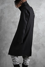 画像をギャラリービューアに読み込む, BORIS BIDJAN SABERI HIGH NECK MIDDLE COAT "COAT 1. MID-F0508M" (BLACK)