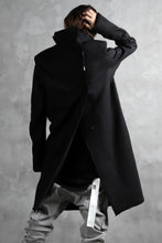 画像をギャラリービューアに読み込む, BORIS BIDJAN SABERI HIGH NECK MIDDLE COAT "COAT 1. MID-F0508M" (BLACK)