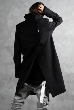 画像をギャラリービューアに読み込む, BORIS BIDJAN SABERI HIGH NECK MIDDLE COAT "COAT 1. MID-F0508M" (BLACK)