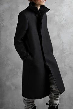 画像をギャラリービューアに読み込む, BORIS BIDJAN SABERI HIGH NECK MIDDLE COAT "COAT 1. MID-F0508M" (BLACK)