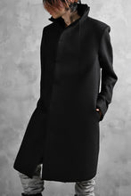 画像をギャラリービューアに読み込む, BORIS BIDJAN SABERI HIGH NECK MIDDLE COAT "COAT 1. MID-F0508M" (BLACK)