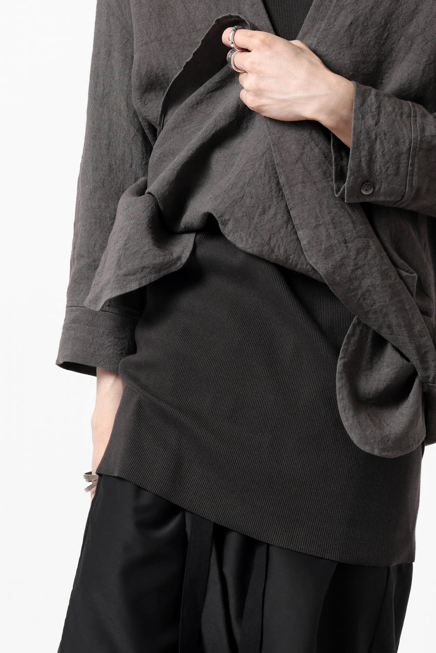 画像をギャラリービューアに読み込む, N/07 MINIMAL TANK TOP / ALL STAR BARE TELECO (DARK GREY)