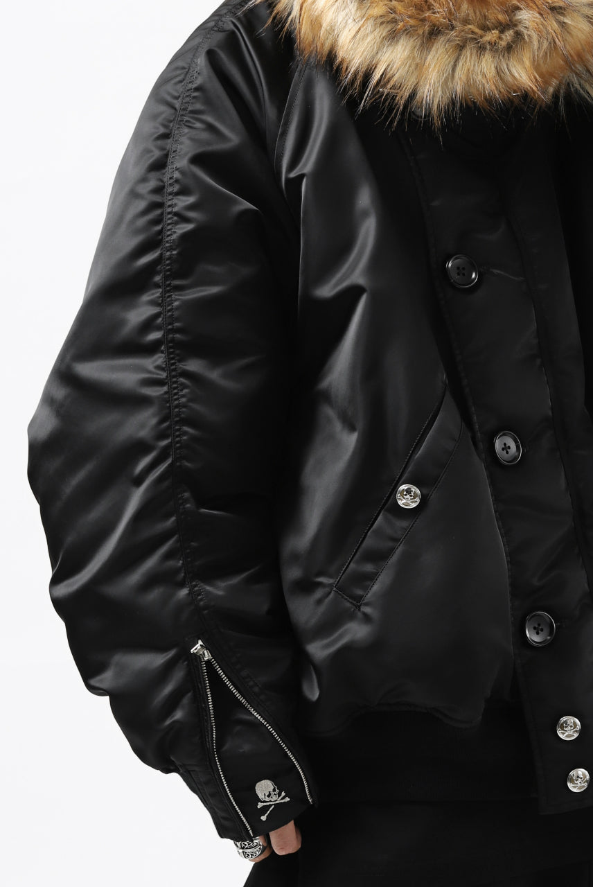 画像をギャラリービューアに読み込む, mastermind JAPAN N-2B HEAVY-ZONE FLIGHT JACKET (BLACK)