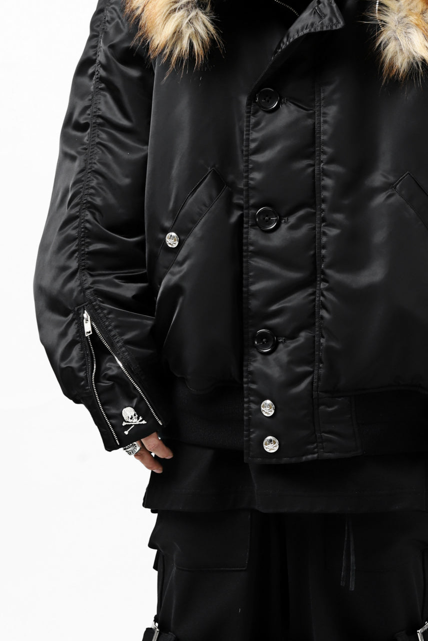画像をギャラリービューアに読み込む, mastermind JAPAN N-2B HEAVY-ZONE FLIGHT JACKET (BLACK)