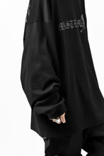 画像をギャラリービューアに読み込む, mastermind JAPAN BOXY-FIT LS / RUBBER AND FOAM PRINTED (BLACK)