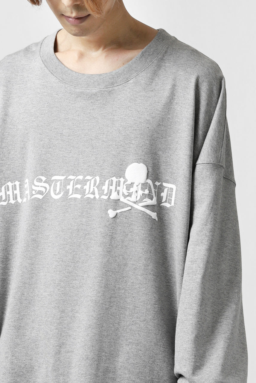 画像をギャラリービューアに読み込む, mastermind JAPAN BOXY-FIT LS / RUBBER AND FOAM PRINTED (GREY)