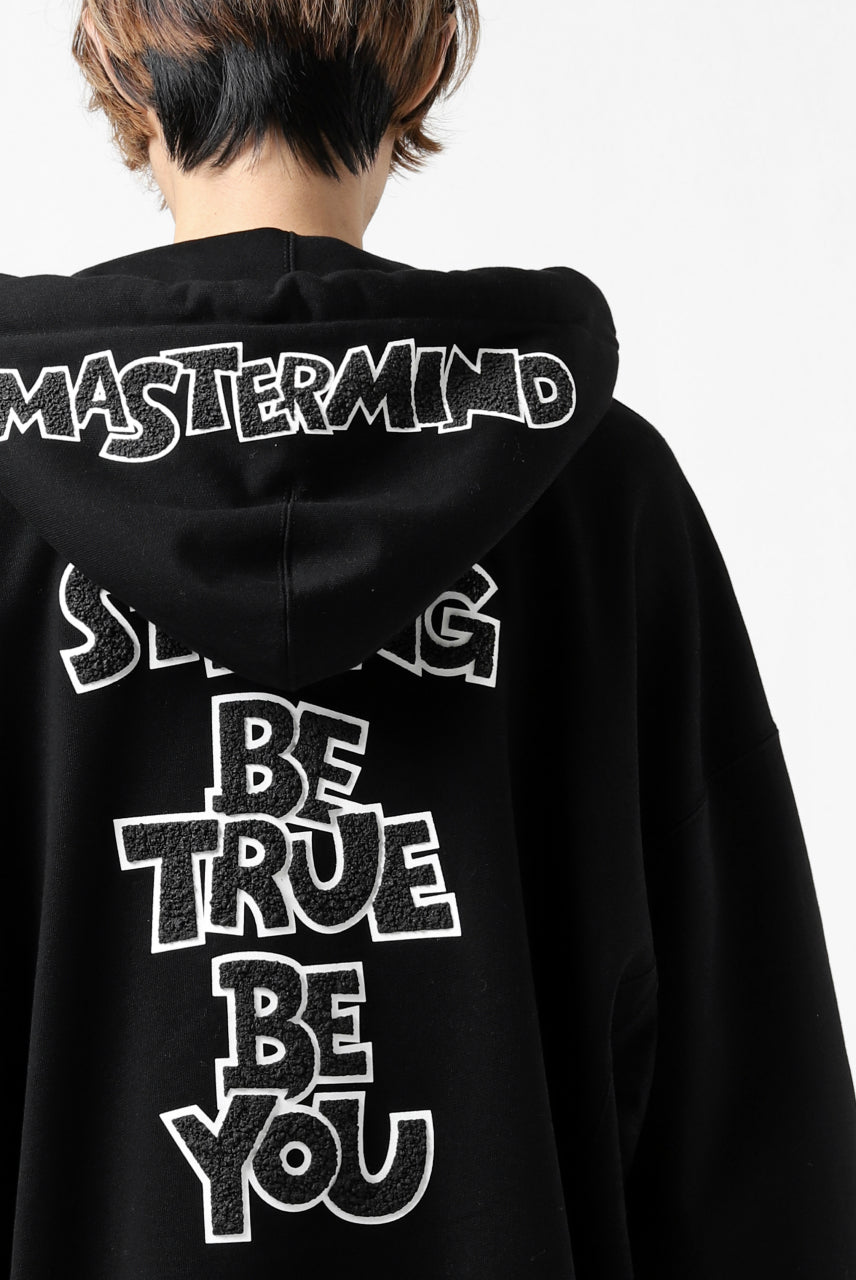 Load image into Gallery viewer, mastermind JAPAN HOODIE ZIP SWEAT JACKET / ROPE CODE (BLACK)