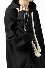 Load image into Gallery viewer, mastermind JAPAN HOODIE ZIP SWEAT JACKET / ROPE CODE (BLACK)