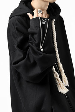 Load image into Gallery viewer, mastermind JAPAN HOODIE ZIP SWEAT JACKET / ROPE CODE (BLACK)