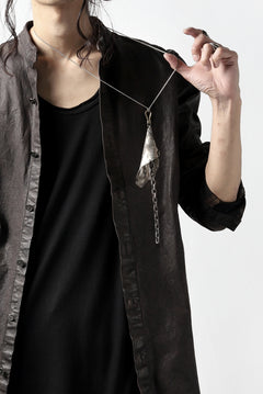 Load image into Gallery viewer, ISAMU KATAYAMA BACKLASH exclusive LEATHER SHIRT / ITALY SHOULDER 0.6mm (DARK GREY)