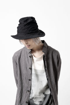 画像をギャラリービューアに読み込む, forme d'expression Skewed Fedora Hat (Black)