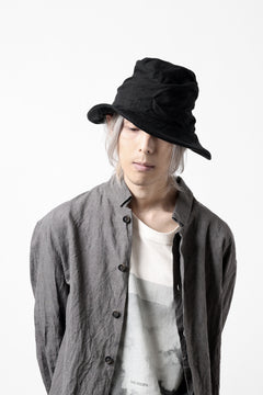画像をギャラリービューアに読み込む, forme d'expression Skewed Fedora Hat (Black)