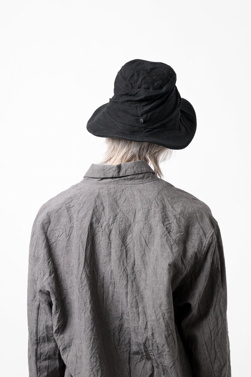 画像をギャラリービューアに読み込む, forme d'expression Skewed Fedora Hat (Black)