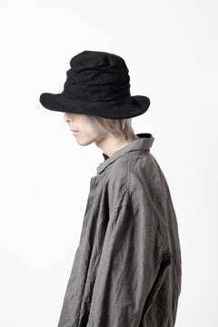 画像をギャラリービューアに読み込む, forme d'expression Skewed Fedora Hat (Black)