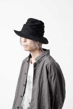 画像をギャラリービューアに読み込む, forme d'expression Skewed Fedora Hat (Black)