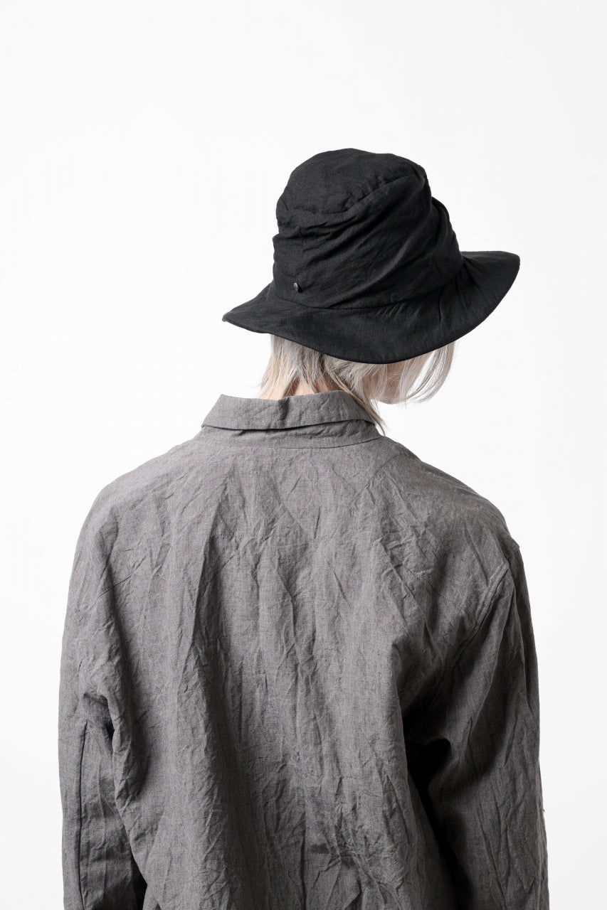 画像をギャラリービューアに読み込む, forme d'expression Skewed Fedora Hat (Black)