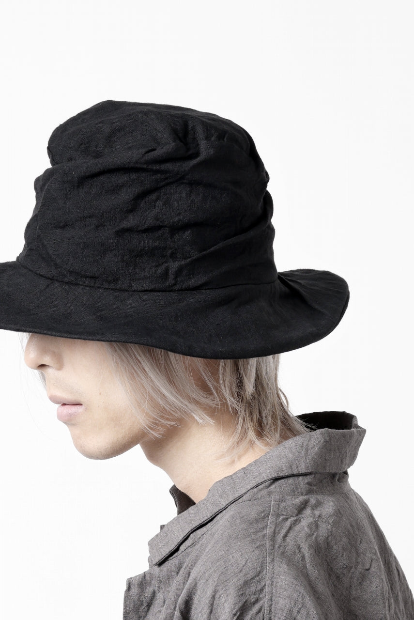 画像をギャラリービューアに読み込む, forme d'expression Skewed Fedora Hat (Black)