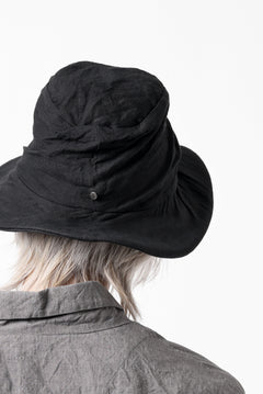 画像をギャラリービューアに読み込む, forme d'expression Skewed Fedora Hat (Black)
