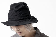 画像をギャラリービューアに読み込む, forme d'expression Skewed Fedora Hat (Black)