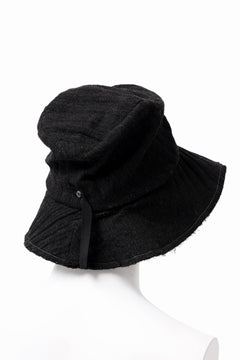 画像をギャラリービューアに読み込む, forme d'expression Skewes Fedora-Raw Edge Hat (Black)