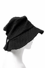 画像をギャラリービューアに読み込む, forme d'expression Skewes Fedora-Raw Edge Hat (Black)