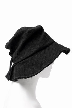 画像をギャラリービューアに読み込む, forme d'expression Skewes Fedora-Raw Edge Hat (Black)