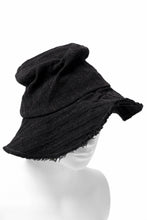 画像をギャラリービューアに読み込む, forme d'expression Skewes Fedora-Raw Edge Hat (Black)