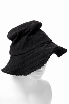 画像をギャラリービューアに読み込む, forme d'expression Skewes Fedora-Raw Edge Hat (Black)