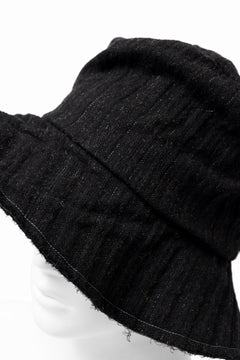 画像をギャラリービューアに読み込む, forme d'expression Skewes Fedora-Raw Edge Hat (Black)